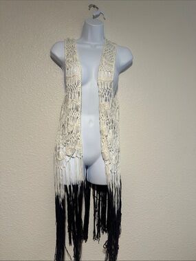 Betsey Johnson Cream Crochet Top